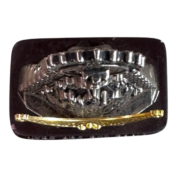 Ntra Sra Del Rocio Religious Figurine Statue 4.25" Tall Silver Tone Miniature - Picture 7 of 8